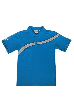 Rolleston College Polo Cyan/Silver