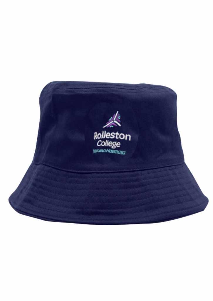 Rolleston College Bucket Hat Navy One Size