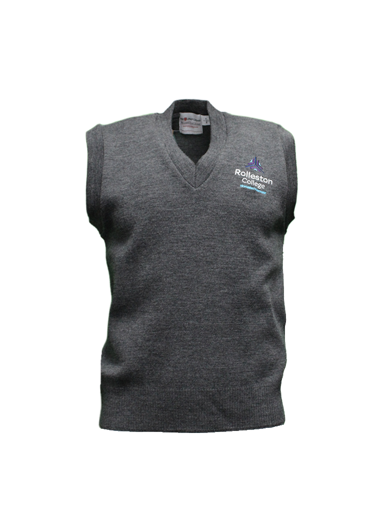 Rolleston College Vest Grey